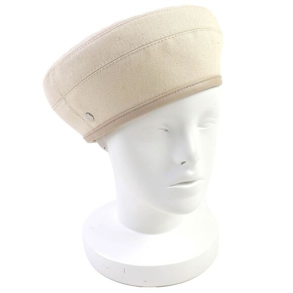 Hermes Saint Honor Serie Button Denim Cotton Beret